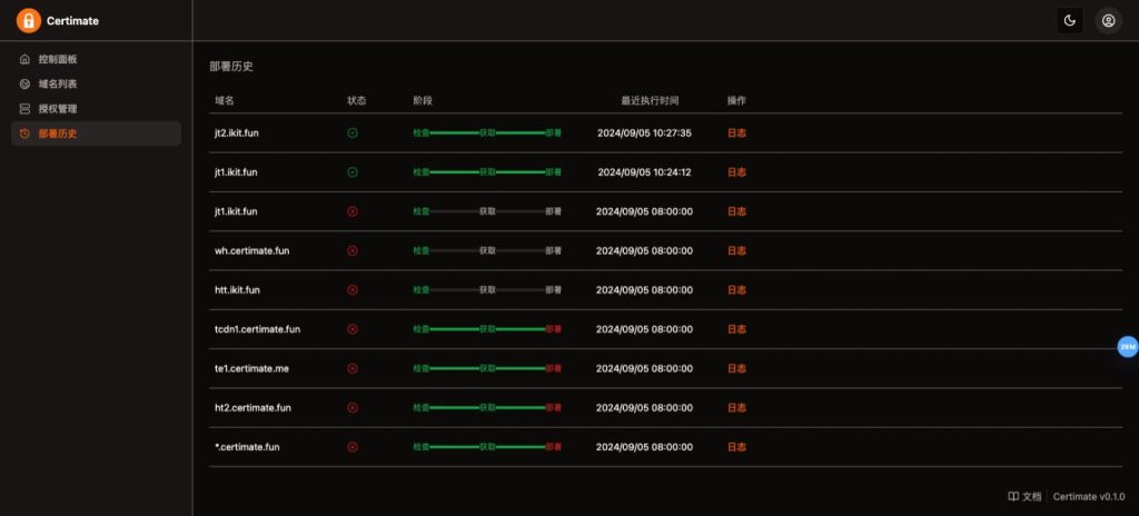 SSL证书管理系统工具网站源码，自动申请、部署SSL证书，并在证书即将过期时自动-〈Destiny宿命〉