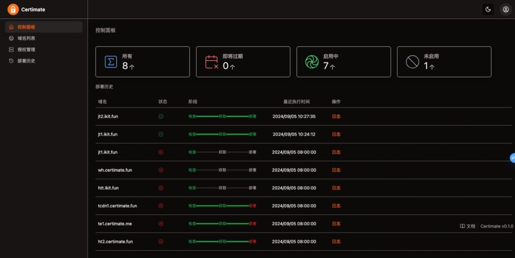 图片[2]-SSL证书管理系统工具网站源码，自动申请、部署SSL证书，并在证书即将过期时自动-〈Destiny宿命〉